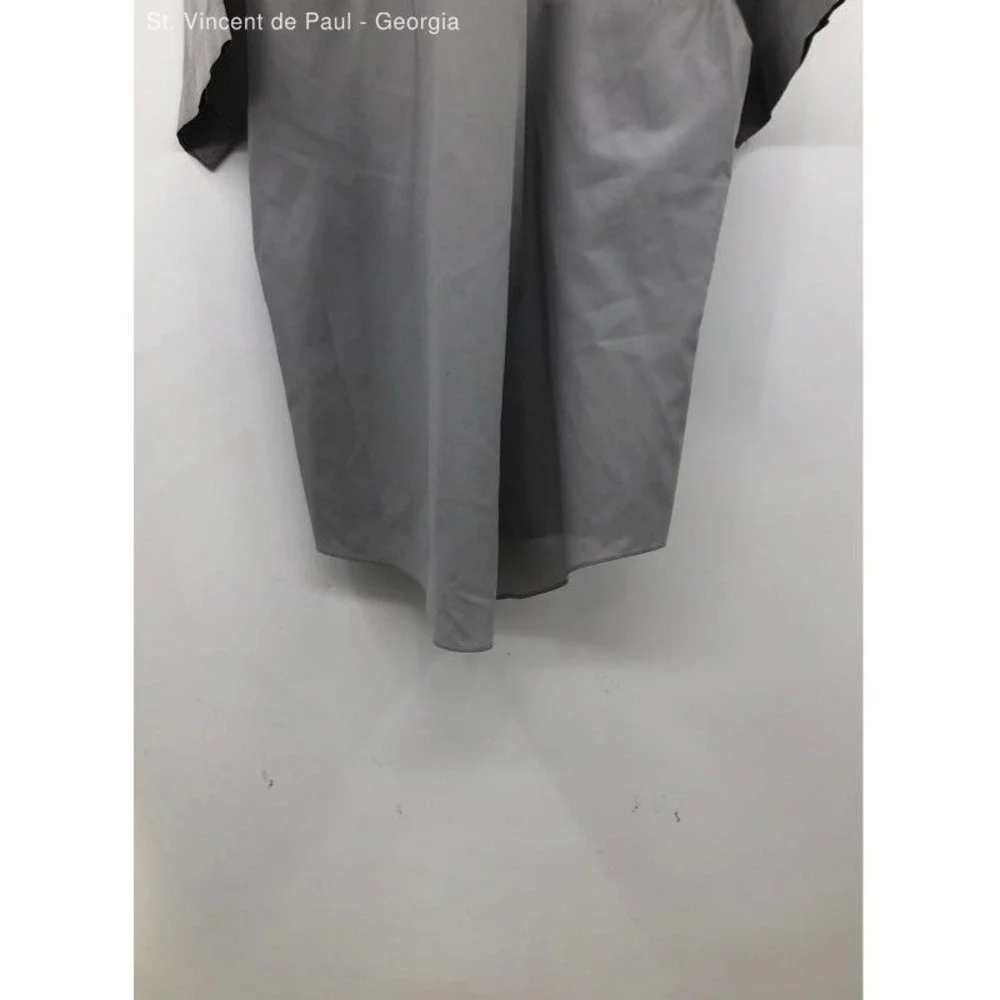 Men's Levi"s Gray Vintage 80s Short Sleeve Button Down Shirt - Size Large - Picture 5 of 9